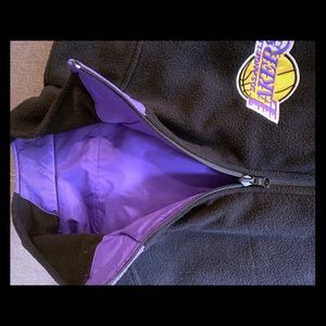 Lakers XXL fleece windbreaker reversible vest
